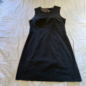 Lands End gray wool sheath dress